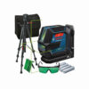 Nivela laser cu linii verzi (15 m) Bosch GLL 2-15 G + Suport universal LB 10 + Trepied BT 150 + Ochelari pt. laser verde Nivela laser cu linii verzi (15 m) Bosch GLL 2-15 G + Suport universal LB 10 + Trepied BT 150 + Ochelari pt. laser verde